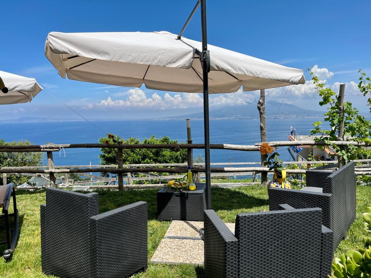 La Badia Montechiaro - Breathtaking View Of Sorrento Coast Villa Vico Equense Exteriör bild