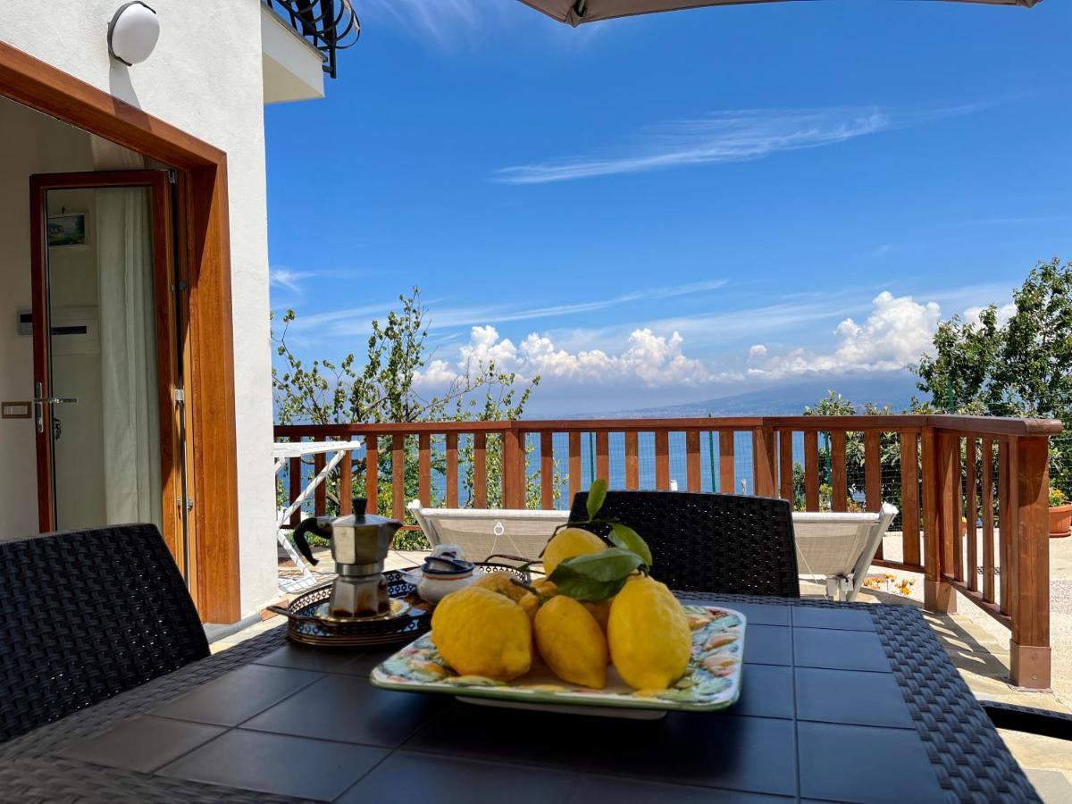 La Badia Montechiaro - Breathtaking View Of Sorrento Coast Villa Vico Equense Exteriör bild
