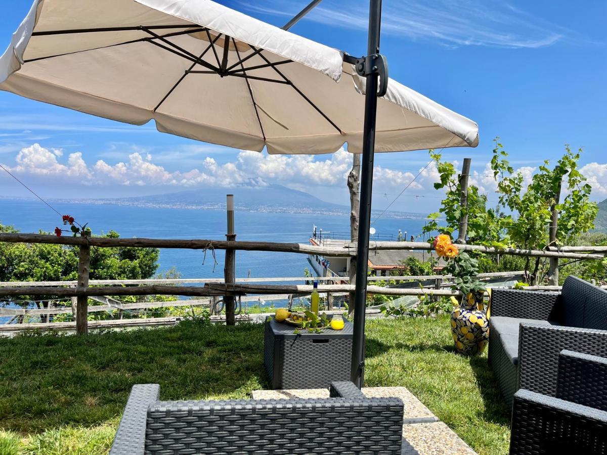 La Badia Montechiaro - Breathtaking View Of Sorrento Coast Villa Vico Equense Exteriör bild