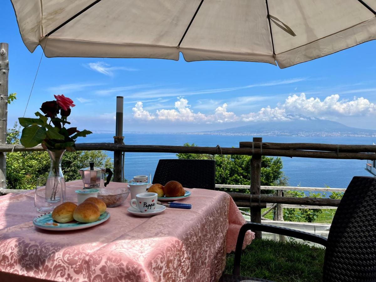 La Badia Montechiaro - Breathtaking View Of Sorrento Coast Villa Vico Equense Exteriör bild