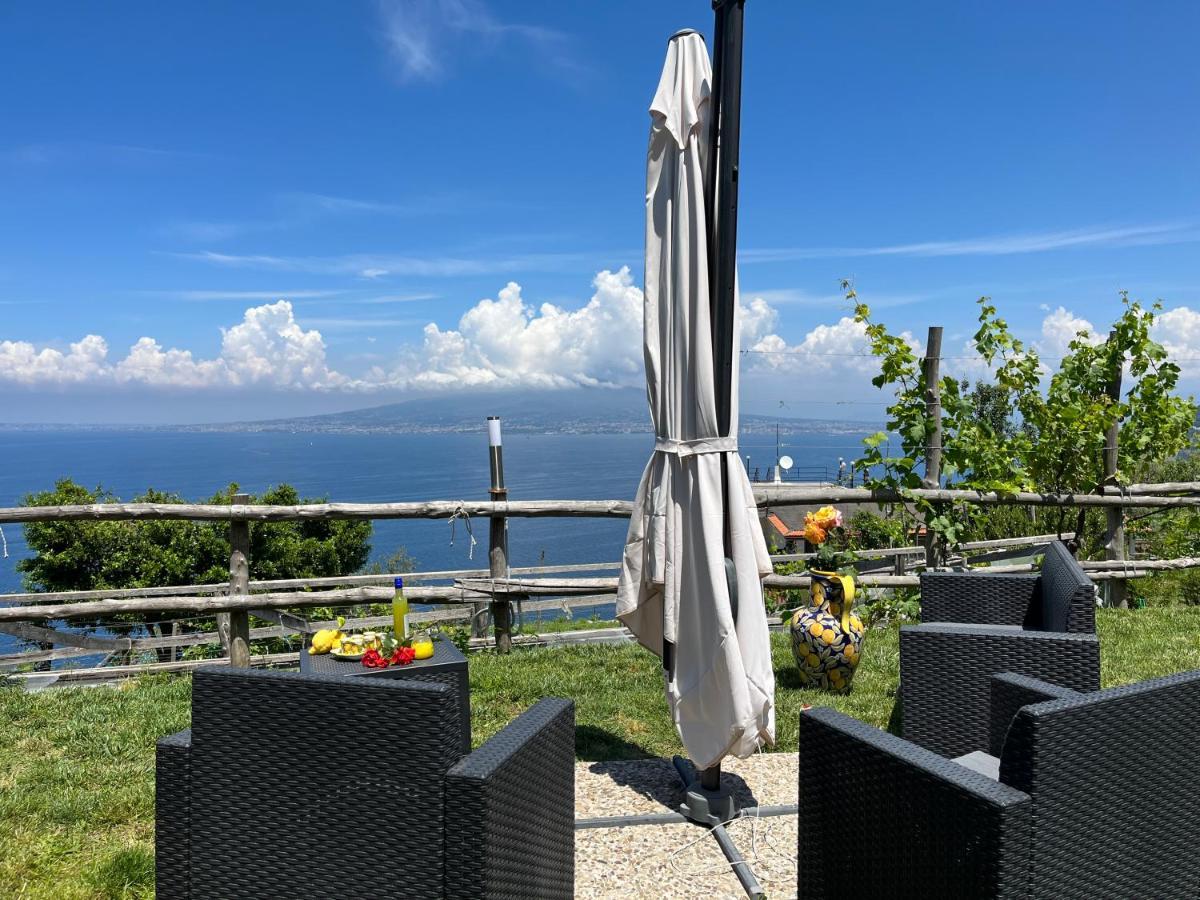 La Badia Montechiaro - Breathtaking View Of Sorrento Coast Villa Vico Equense Exteriör bild
