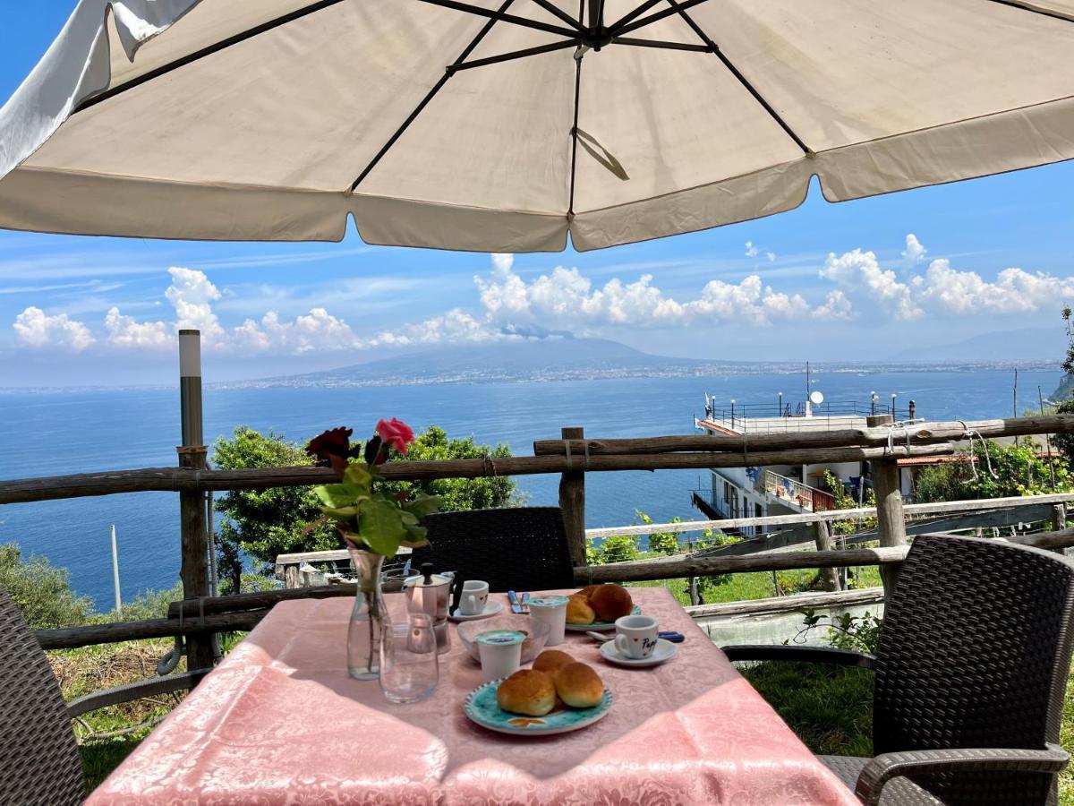 La Badia Montechiaro - Breathtaking View Of Sorrento Coast Villa Vico Equense Exteriör bild