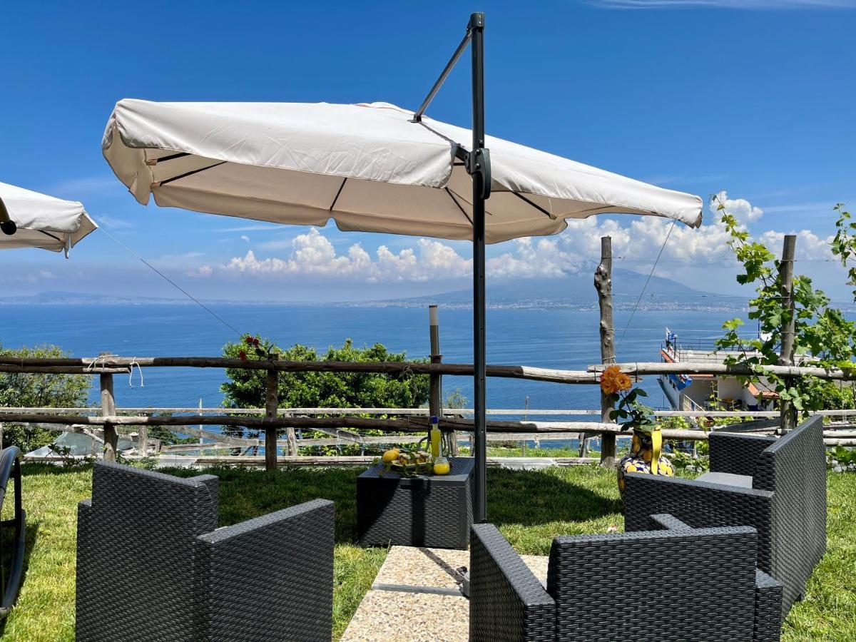 La Badia Montechiaro - Breathtaking View Of Sorrento Coast Villa Vico Equense Exteriör bild